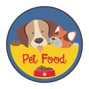 3D Patterned Cartoon Round Modern Area Rugs Lovely Puppy Anti-slip Carpets for Bedroom Living Room Kids Room
