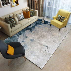 Blue Grey Simple Pattern Modern Contemporary Simple Rugs for Living Room Dining Room Bedroom