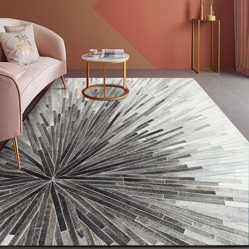Black White Modern Contemporary Geometric Striped Rugs for Living Room Dining Room Bedroom Hall