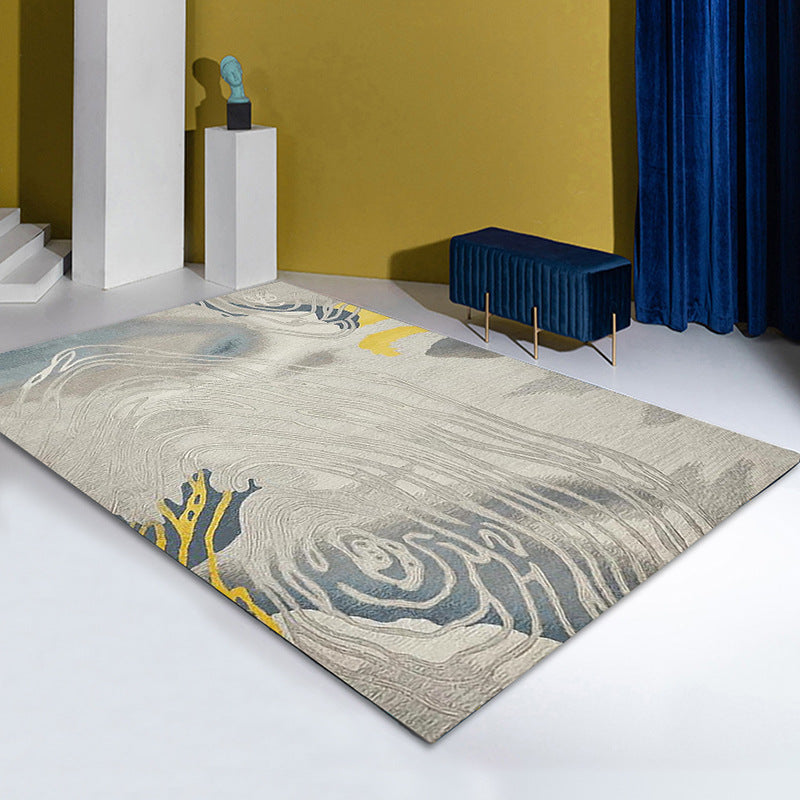 Abstract Rotate Line Pattern Modern Contemporary Simple Rugs for Living Room Dining Room Bedroom