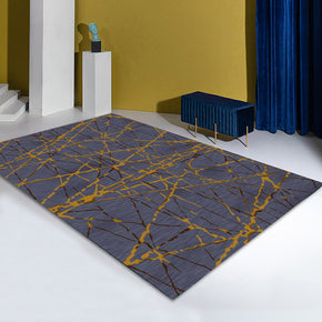 Grey Purple Geometric Striped Pattern Modern Contemporary Simple Rugs for Living Room Dining Room Bedroom