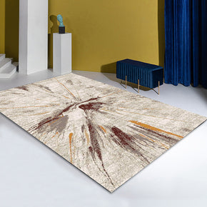 Radial Lines Pattern Modern Contemporary Geometric Simple Rugs for Living Room Dining Room Bedroom