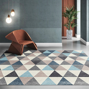 Modern Super Soft Polyester Carpets Geometry Moroccan Pattern Rugs for Living Room Dining Room Bedroom Hall Office