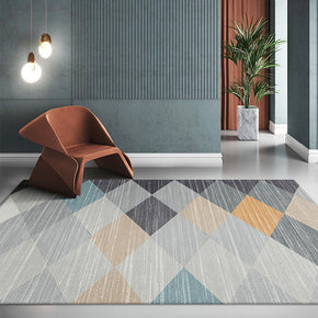 Grey Moroccan Modern Super Soft Polyester Carpets Pattern Rugs for Living Room Dining Room Bedroom Hall Office