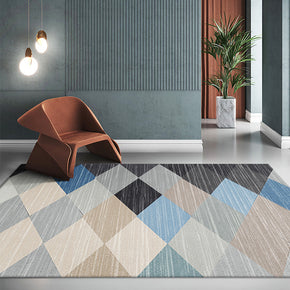 Modern Grey Moroccan Geometry Super Soft Polyester Carpets Pattern Rugs for Living Room Dining Room Bedroom Hall Office