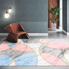 Modern Pattern Rugs Super Soft Geometry Moroccan Polyester Carpets for Dining Room Living Room Bedroom Hall Office