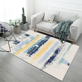 Abstract Colourful Striped Pattern Modern Simple Contemporary Geometric Rugs for Living Room Dining Room Bedroom