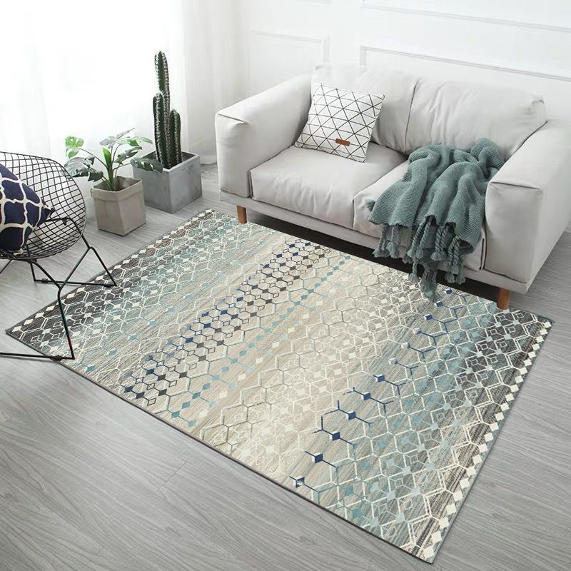 Colour Gradient Geometric Pattern Modern Simple Contemporary Geometric Rugs For Living Room Dining Room Bedroom