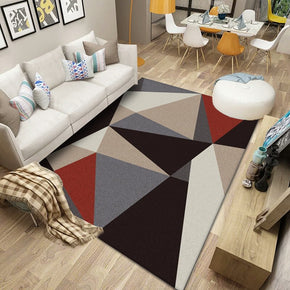 Modern Pattern Rugs Moroccan Polyester Carpets for Dining Room Living Room Bedroom Hall Office