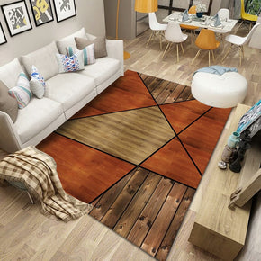 Vintage red Modern Geometric Geometric Pattern Rugs Polyester Carpets for Living Room Dining Room Bedroom Hall Office