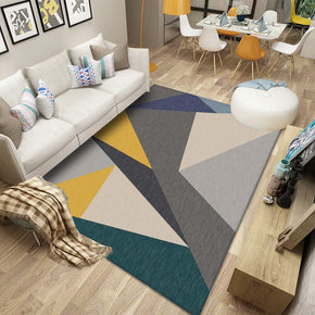 Moroccan Grey Geometric Modern Striped Polyester Carpets Simple Pattern Rugs for Bedroom Living Room Dining Room Office Hall