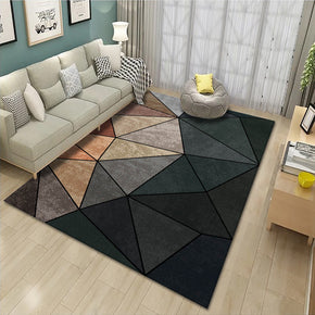 Moroccan Geometric Modern Striped Pattern Rugs Polyester Carpets for Hall Living Room Bedroom Office Dining Room