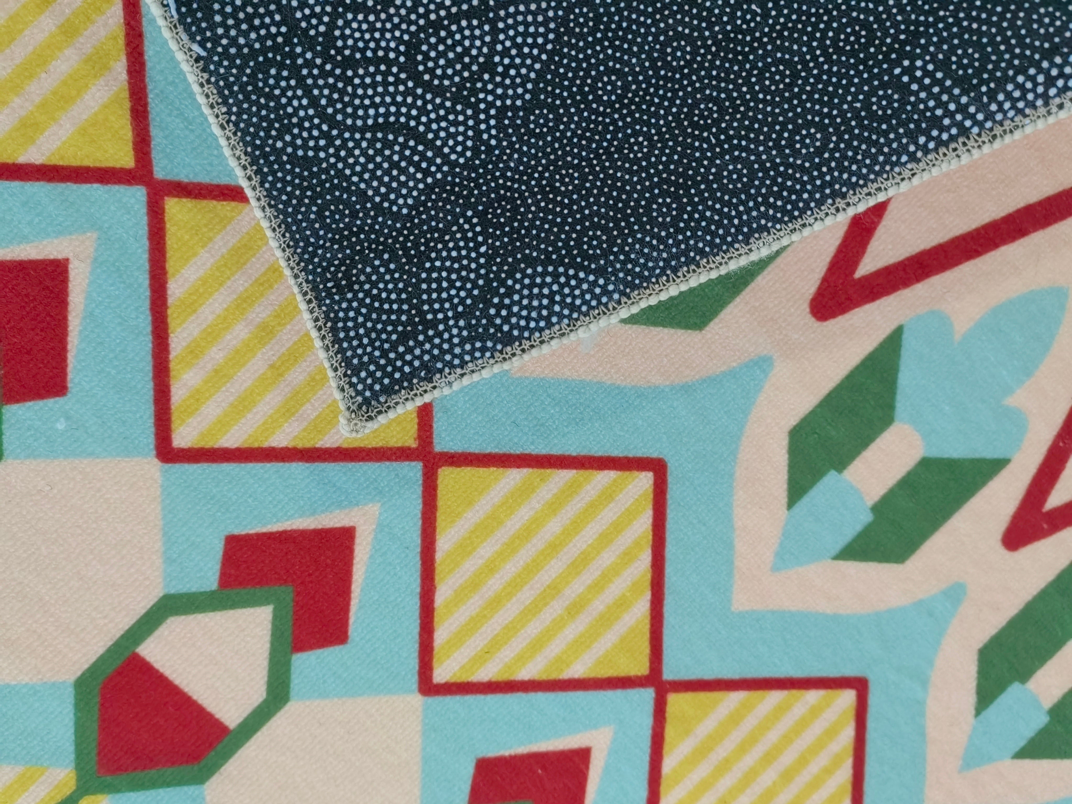 Printed Colour Pattern Modern Simple Contemporary Geometric Rugs For Living Room Dining Room Bedroom