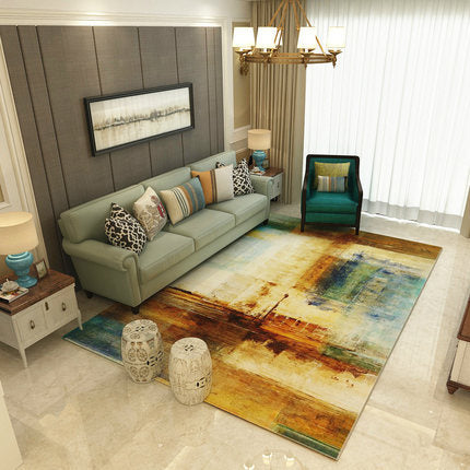 Multi-colour Printing Pattern Modern Simple Contemporary Geometric Rugs For Living Room Dining Room Bedroom
