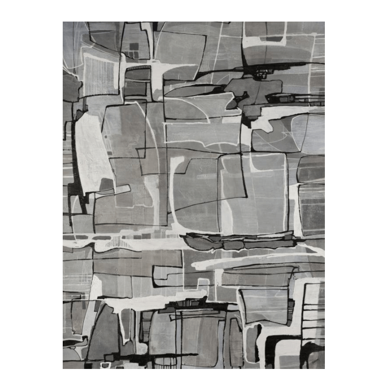 Grey White Abstract Pattern Modern Simple Contemporary Geometric Rugs For Living Room Dining Room Bedroom