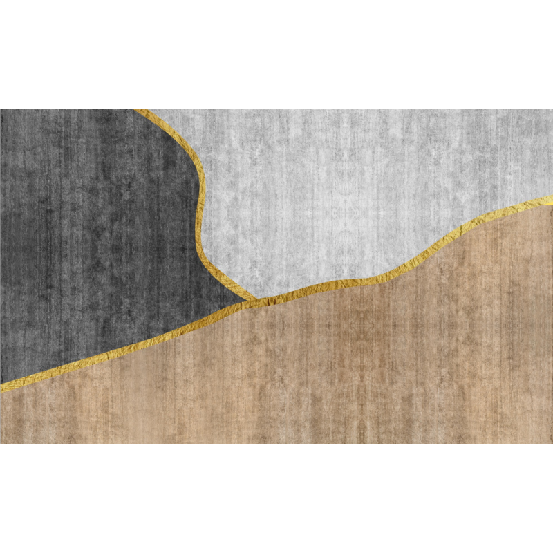 Yellow Grey Modern Geometric Simple Geometric Rugs for Dining Room Living Room Hall Bedroom Office