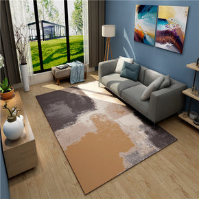Gradient Abstract Yellow Modern Simple Rugs Polyester Carpets Patterned for Bedroom Hall Living Room Dining Room