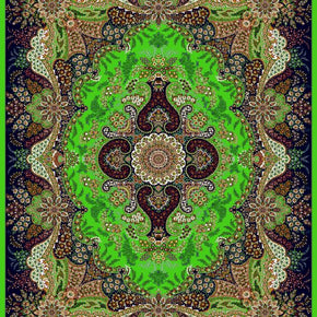 Green Brown Vintage Traditional Rugs For Living Room Dining Room Bedroom Hall