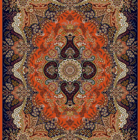 Orange Brown Vintage Traditional Rugs For Living Room Dining Room Bedroom Hall