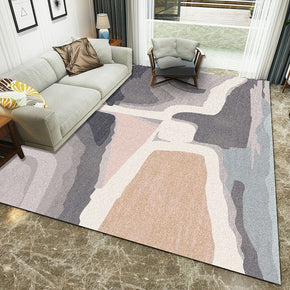 Abstract Colour Block Pattern Modern Simple Contemporary Geometric Rugs For Living Room Dining Room Bedroom