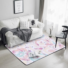 Pink Patterned Geometric Simplicity Modern Rugs for Living Room Dining Room Bedroom Hall