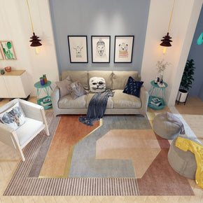 Moroccan Geometric Modern Striped Simplicity Patterned Rugs for Living Room Dining Room Bedroom Hall