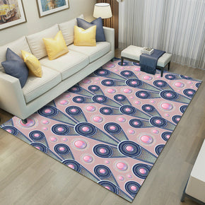 Simple 3D Printed feather Pattern Modern Rug Bedroom Living Room Sofa Rugs Floor Mat 07