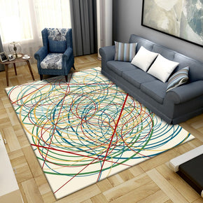 Small Fresh Abstract Simple Modern Rug Bedroom Living Room Sofa Rugs Floor Mat 06