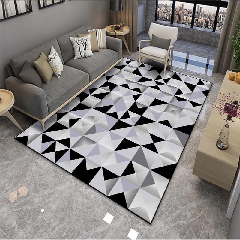 Modern Geometric Simple Patterns Rug For Bedroom Living Room Sofa Rugs Floor Mat 13
