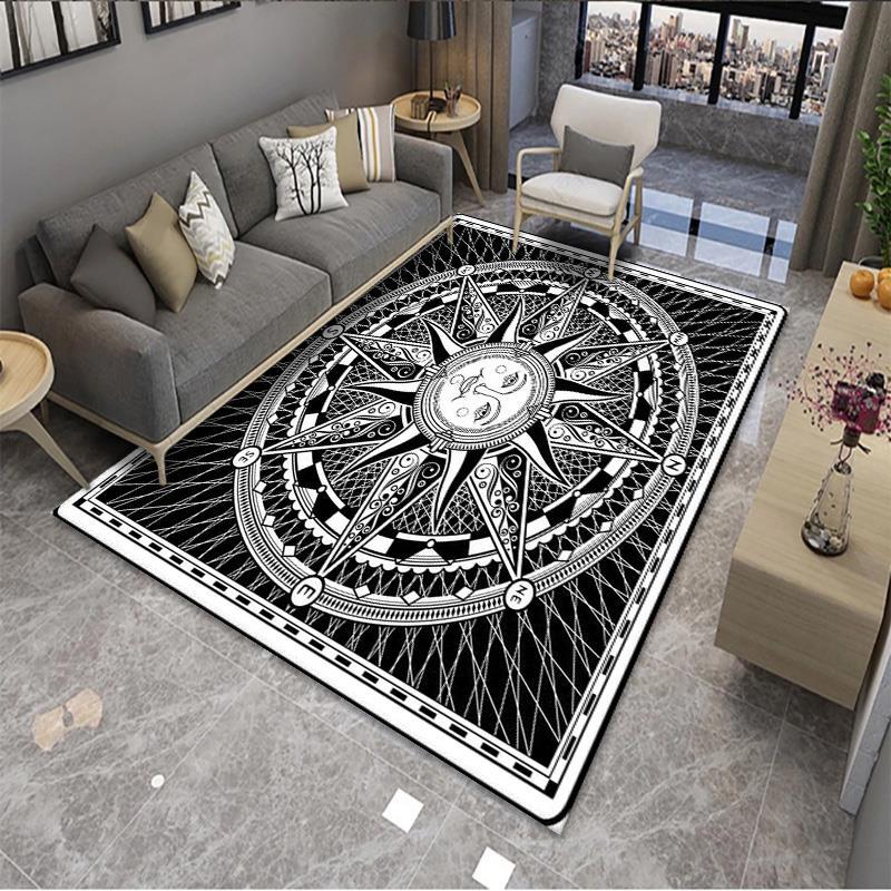Modern Geometric Simple Patterns Rug For Bedroom Living Room Sofa Rugs Floor Mat 17