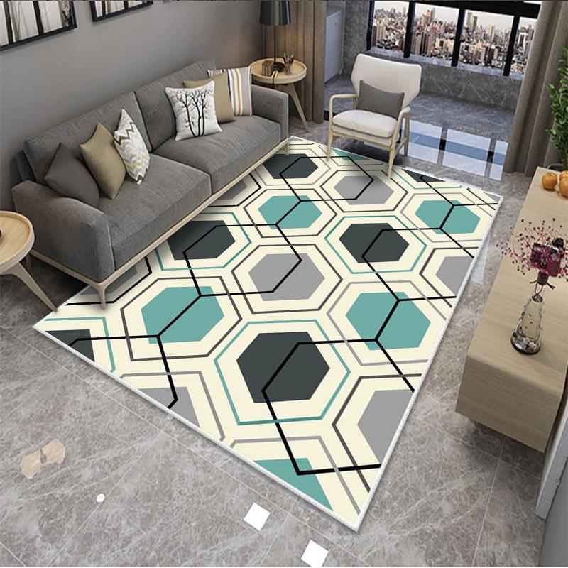 Modern Geometric Simple Patterns Rug For Bedroom Living Room Sofa Rugs Floor Mat 21