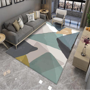 Stitching Geometric Patterns Modern Rug For Bedroom Living Room Sofa Rugs Floor Mat 07