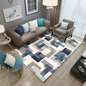 Simplicity 3D Pattern Striped Modern Geometric Moroccan Rug Floor Mat for Bedroom Living Room Sofa Office Hall
