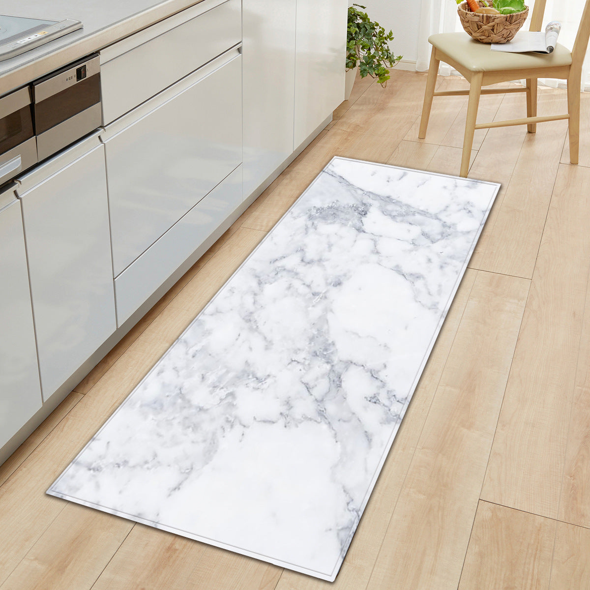 Marble Pattern Entryway Doormat Runners Rugs Kitchen Bathroom Anti-slip Mats 01