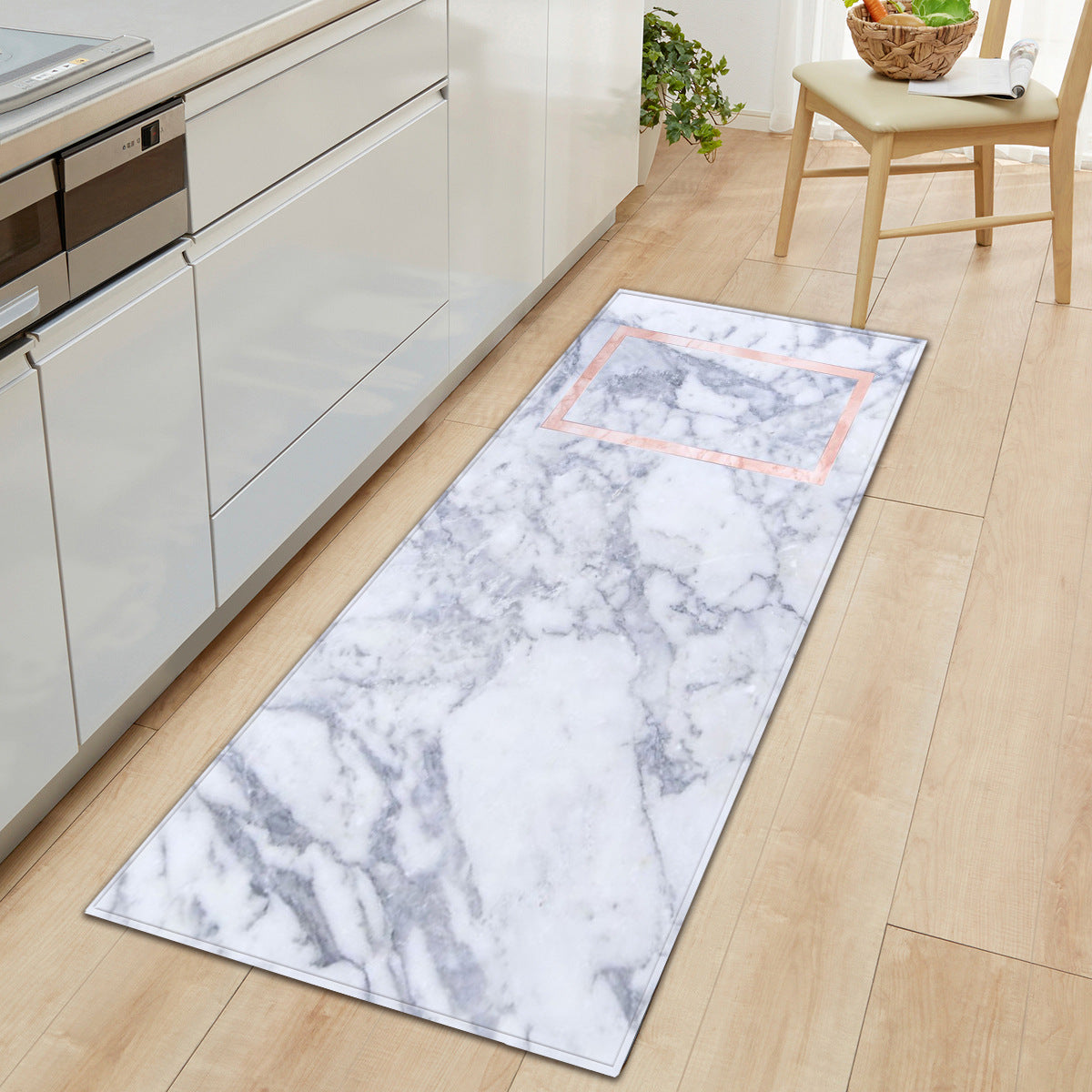 Marble Pattern Entryway Doormat Runners Rugs Kitchen Bathroom Anti-slip Mats 06