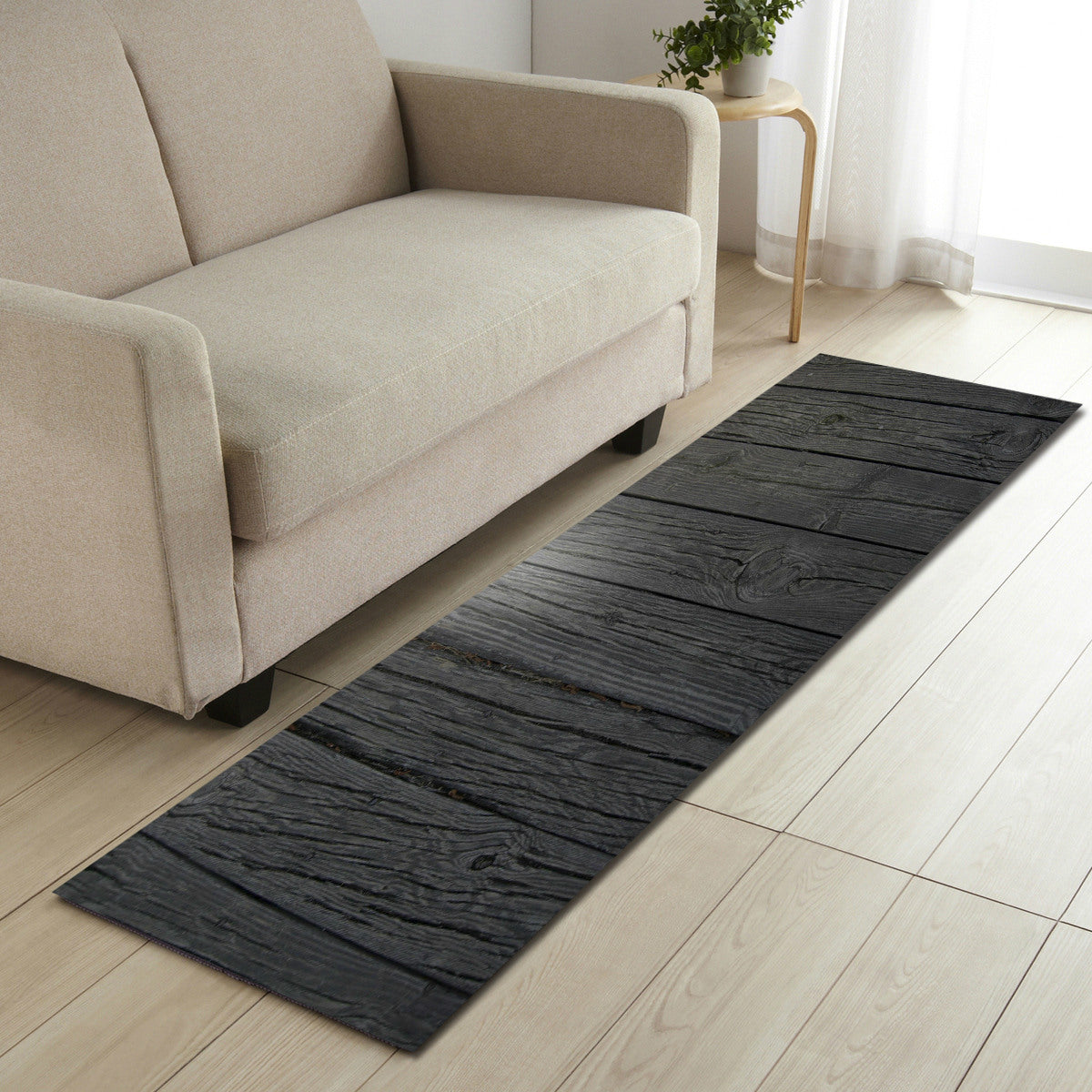 Wood Grain Pattern Entryway Doormat Runners Rugs Kitchen Bathroom Anti-slip Mats 05
