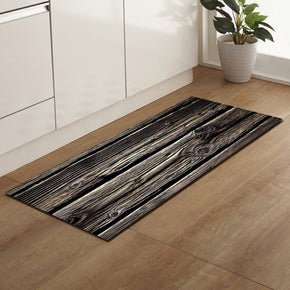 Wood Grain Pattern Entryway Doormat Runners Rugs Kitchen Bathroom Anti-slip Mats 08