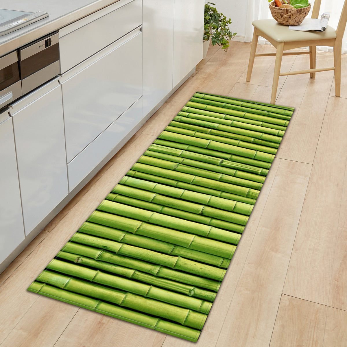 Fresh Plant Pattern Entryway Doormat Runners Rugs Kitchen Bathroom Anti-slip Mats 12