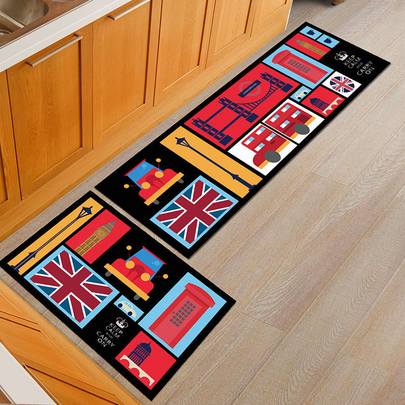 Modern Kitchen Carpet Floor Mats Oil-proof Anti-skid Pad Bathroom Toilet Water Absorption Bedroom Mats and Door Mats