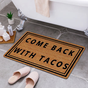 Come Back  Modern Patterned Area Rugs Anti-slip Carpets Doormat Bath Mat