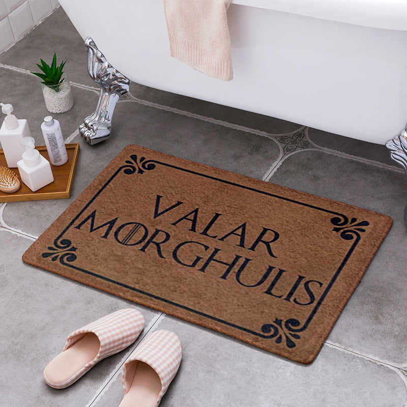 Brown Modern Anti-slip Carpets Patterned Area Rugs Doormat Bath Mat
