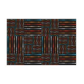 Traditional Floral Retro Black Vintage Area Rugs Polyester Floor Mat for Living Room Hall Office Bedroom