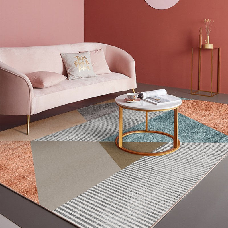 07 Moroccan Simplicity Geometry Modern Polyester Carpets Pattern Rugs for Hall Dining Room Bedroom Living Room Office