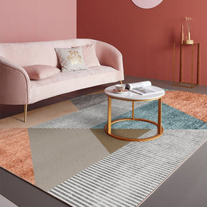 07 Moroccan Simplicity Geometry Modern Polyester Carpets Pattern Rugs for Hall Dining Room Bedroom Living Room Office