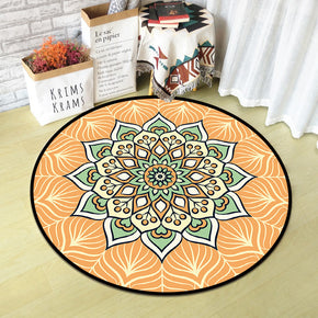 Beautiful Vintage Printed Patterned Round Modern Rug for Living Room Bedroom Kitchen Hall 05