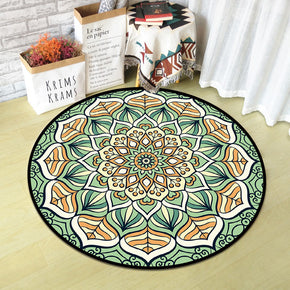 Beautiful Vintage Printed Patterned Round Modern Rug for Living Room Bedroom Kitchen Hall 06