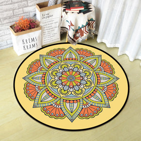 Beautiful Vintage Printed Patterned Round Modern Rug for Living Room Bedroom Kitchen Hall 10