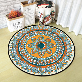 Beautiful Vintage Printed Patterned Round Modern Rug for Living Room Bedroom Kitchen Hall 11