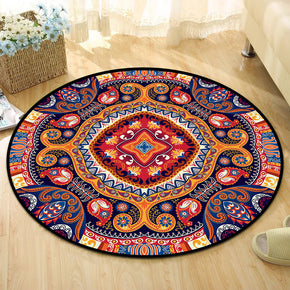 Gorgeous Vintage Printed Patterned Round Modern Rug for Living Room Bedroom Kitchen Hall 10
