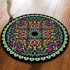 Gorgeous Vintage Printed Patterned Round Modern Rug for Living Room Bedroom Kitchen Hall 14